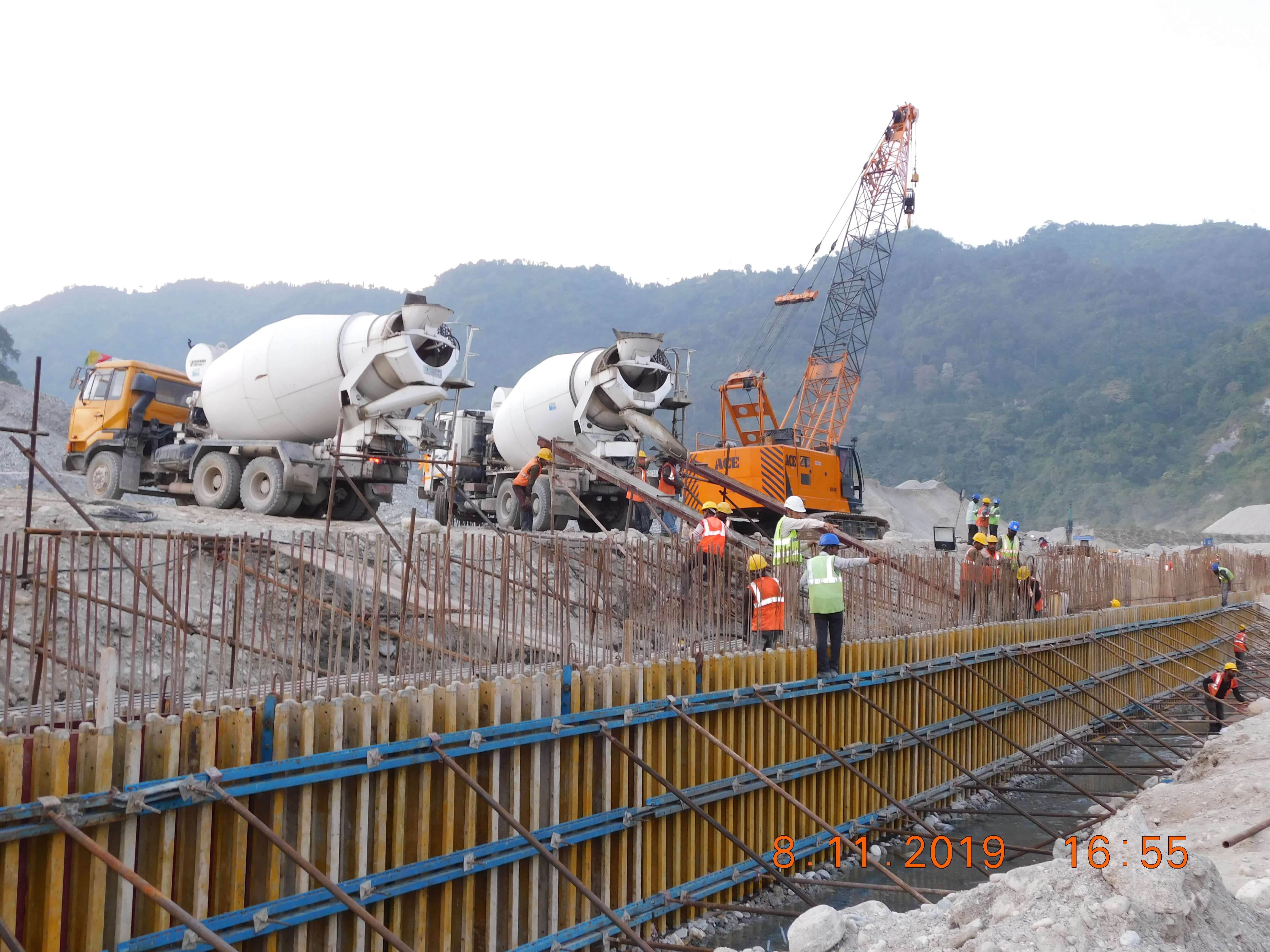 The project includes construction of 600mm diaphragm wall, which is 4752m long