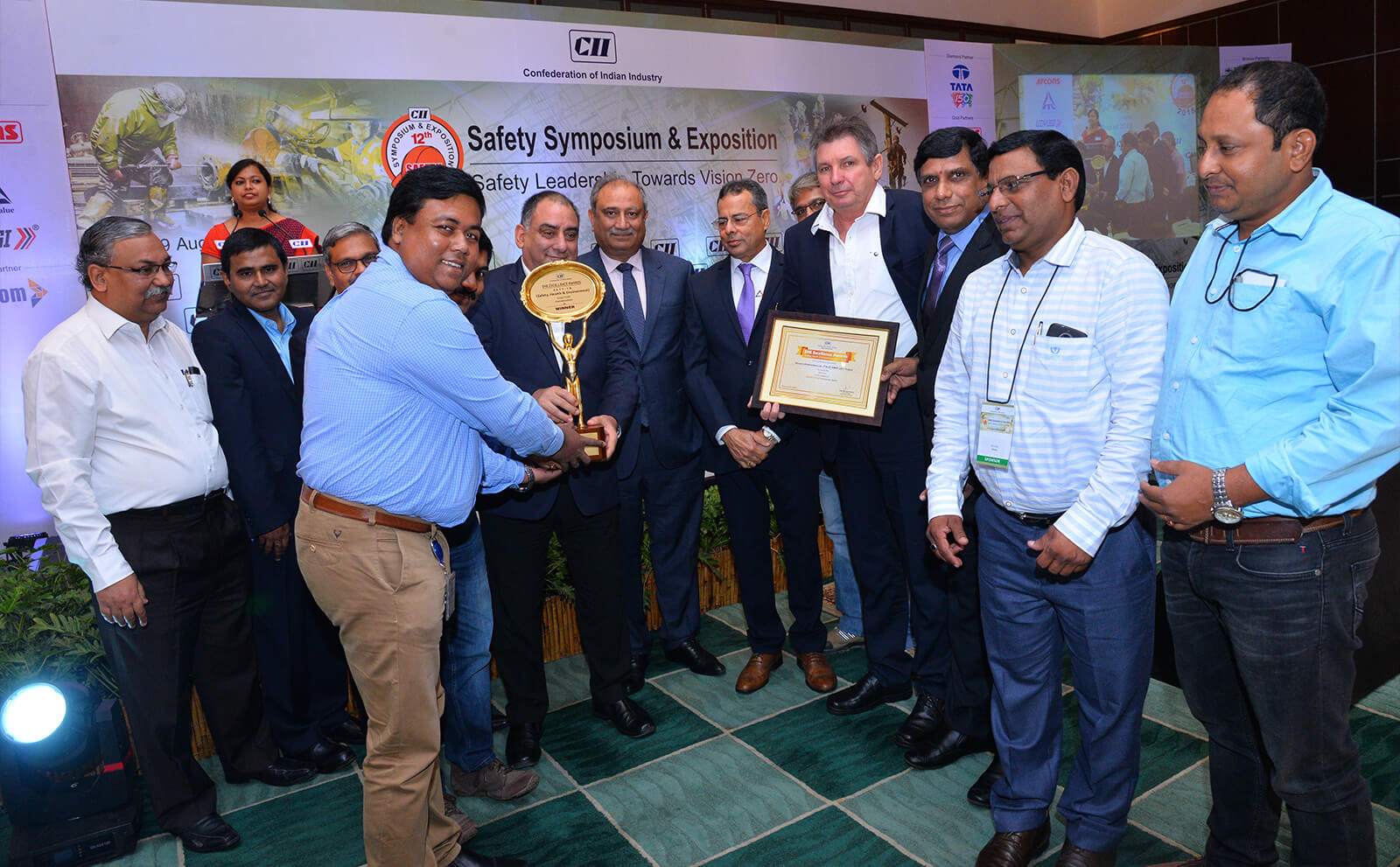 Prix d'excellence en matière de sécurité, de santé et d'environnement (SSE) 2017-2018 de la Confédération des industries indiennes (CII)