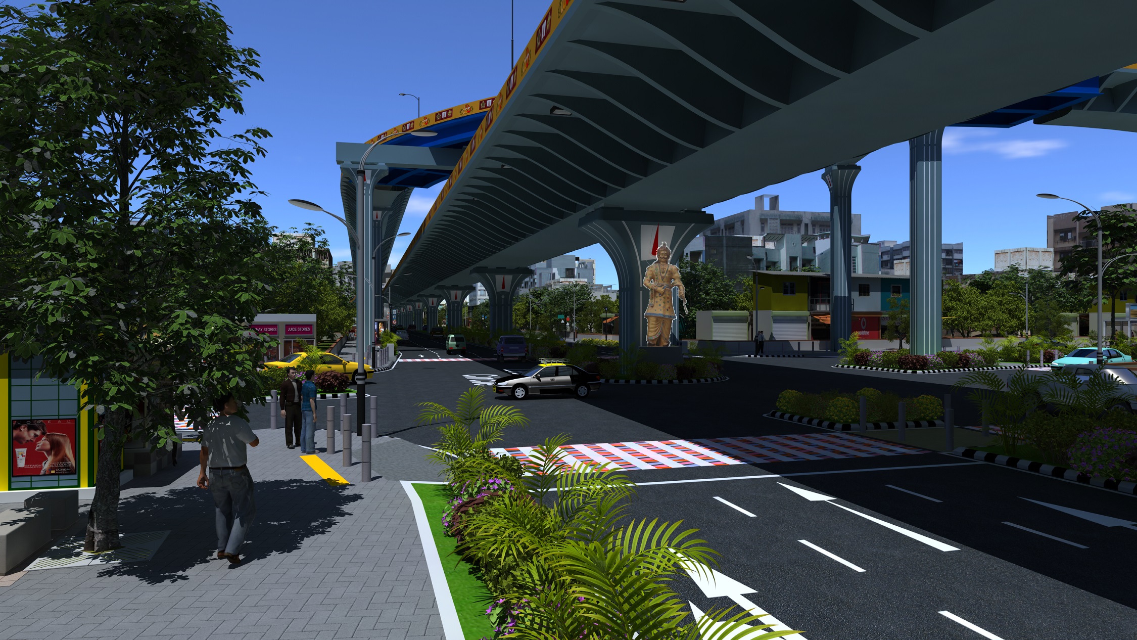 Garuda Varadhi flyover (artist's impression)