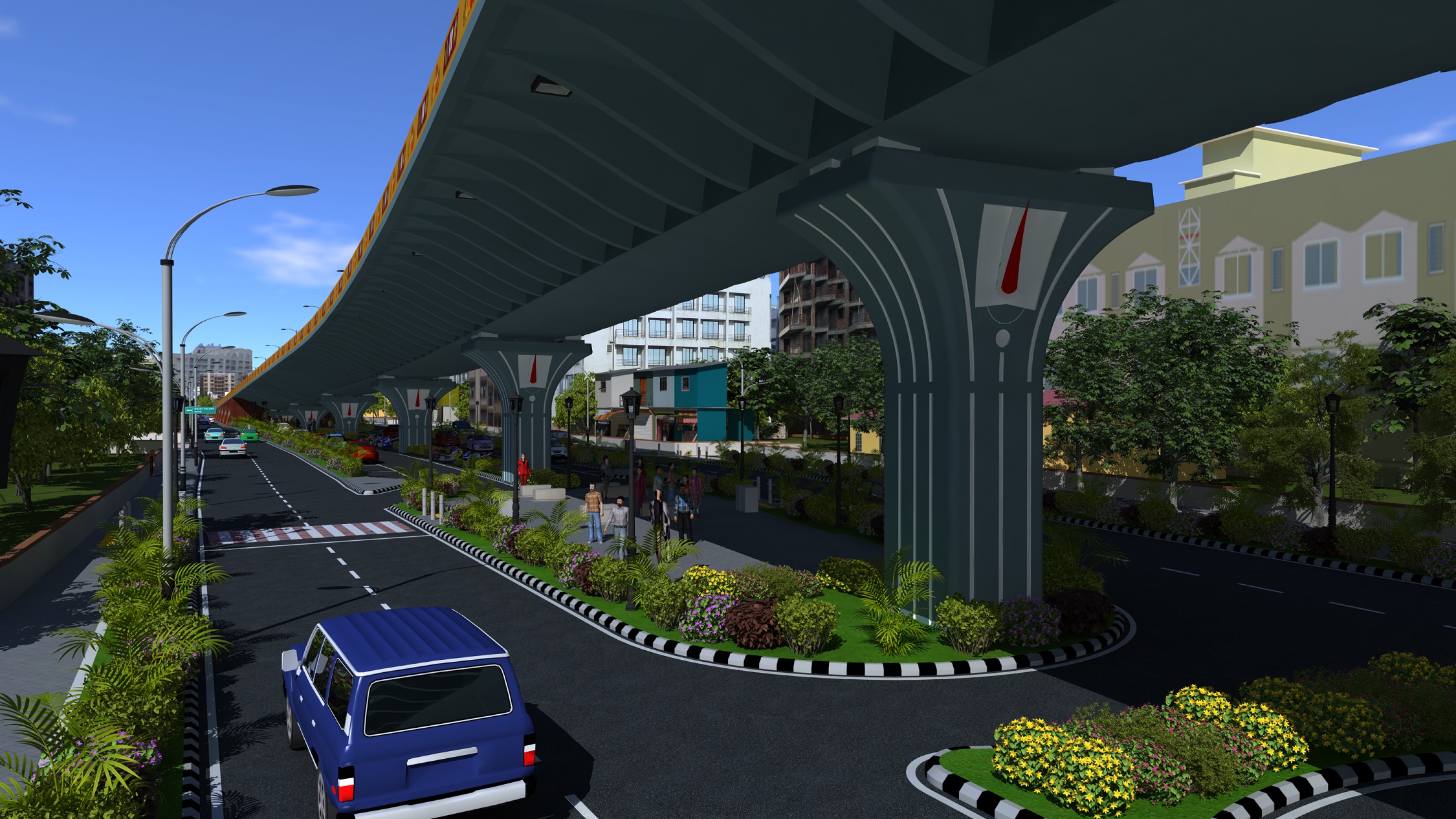 Garuda Varadhi flyover (artist's impression)