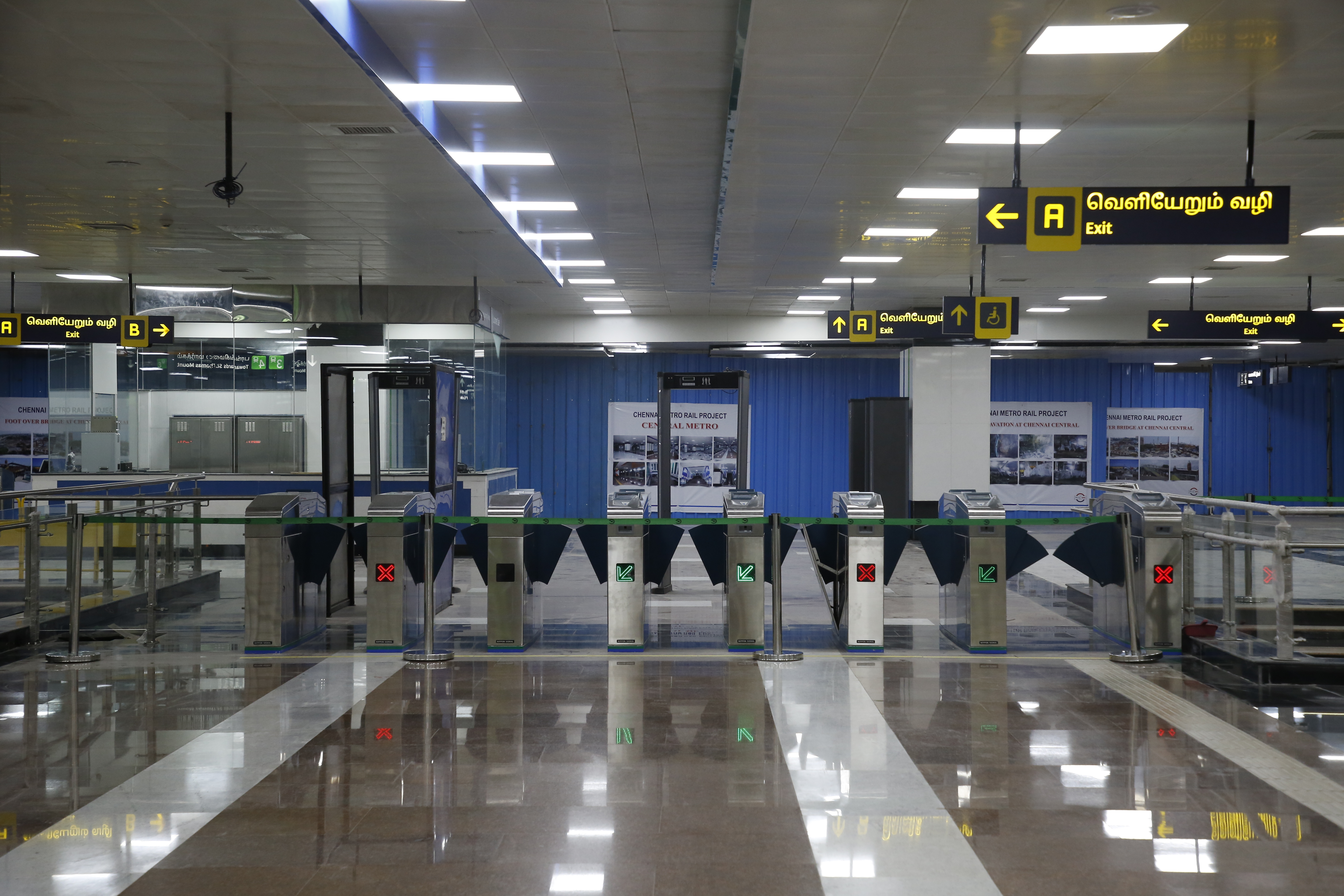 Phase 1 of Chennai Metro also features Asia’s largest & longest underground interchange station – Chennai Central Metro Station