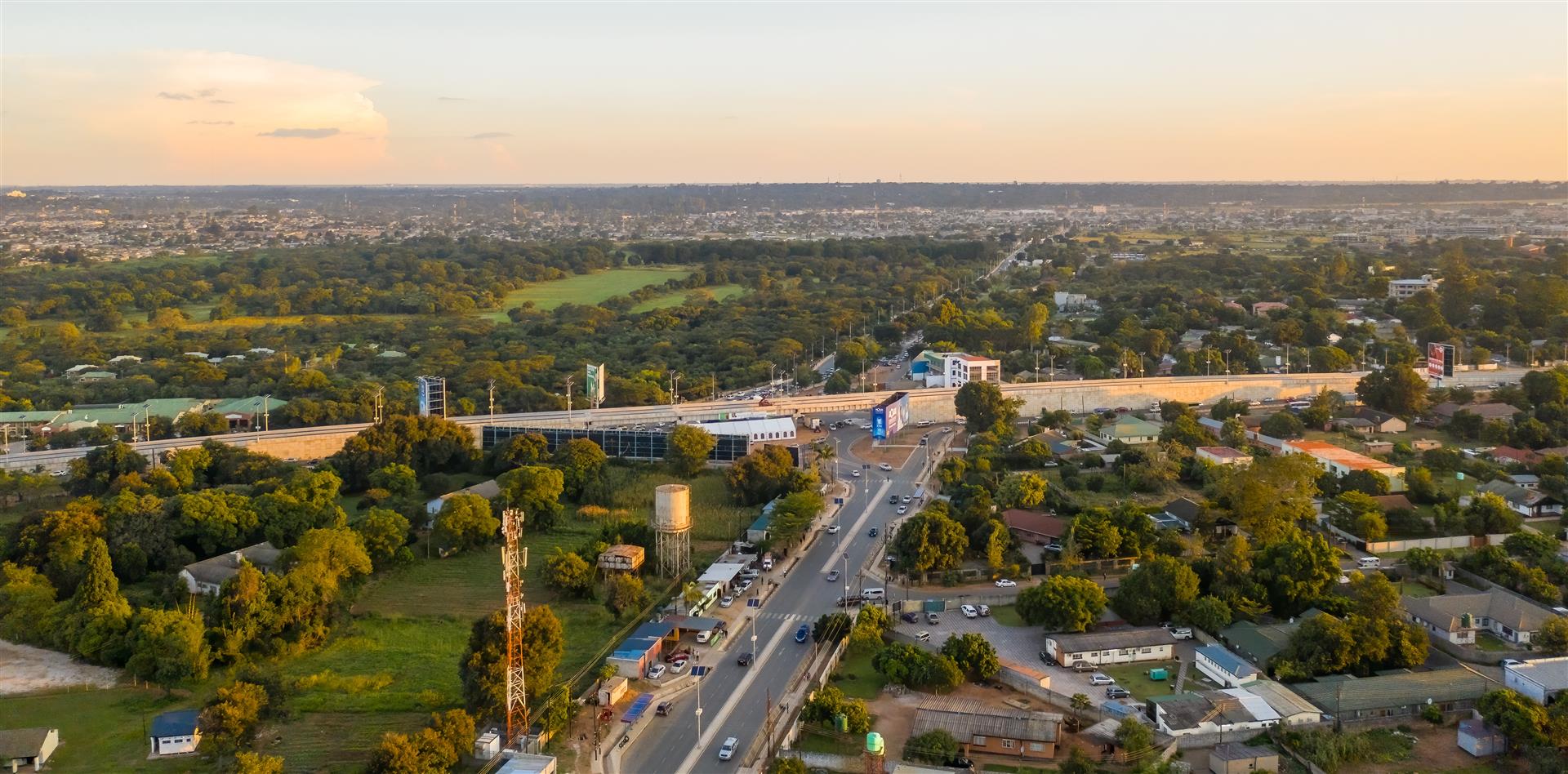 Bird's-eye view of Munali Flyover