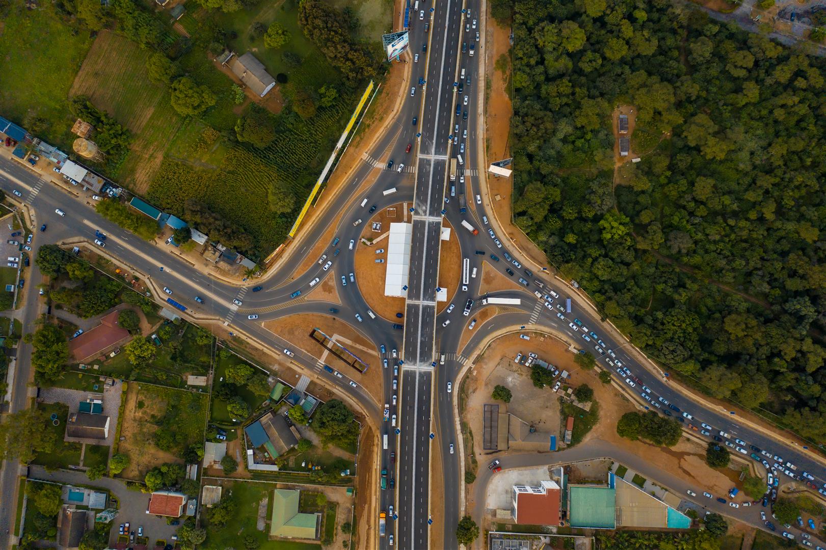 Bird's-eye view of Munali Flyover