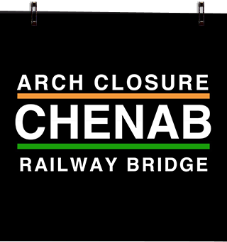 Arch Closure - Chenab Railway Bridge