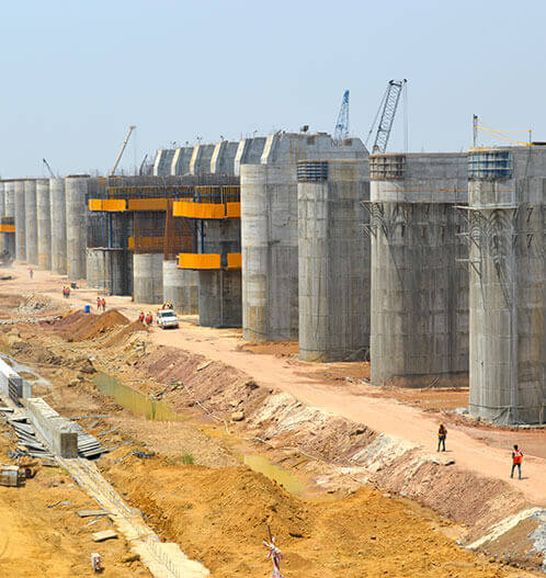 Annaram Barrage is 1270m long and 100m wide