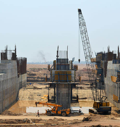 First ever Barrage project that uses Secant piling for construction