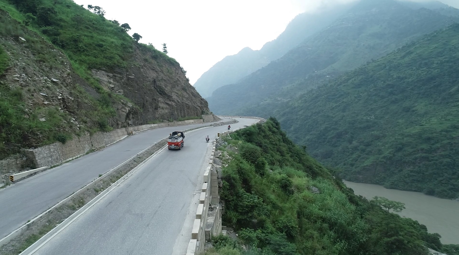 Four-lane open highway