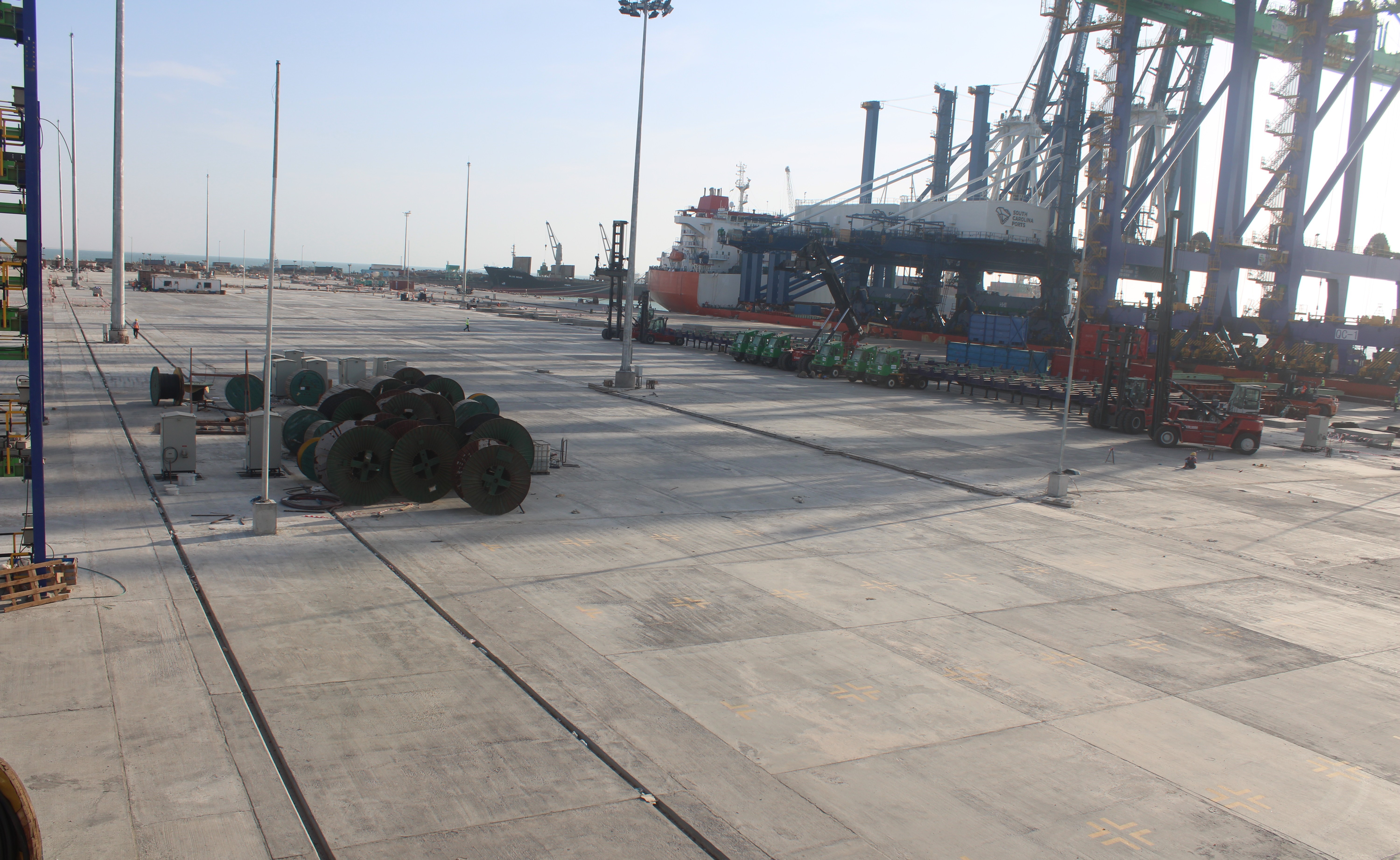 Container Yard along the jetty