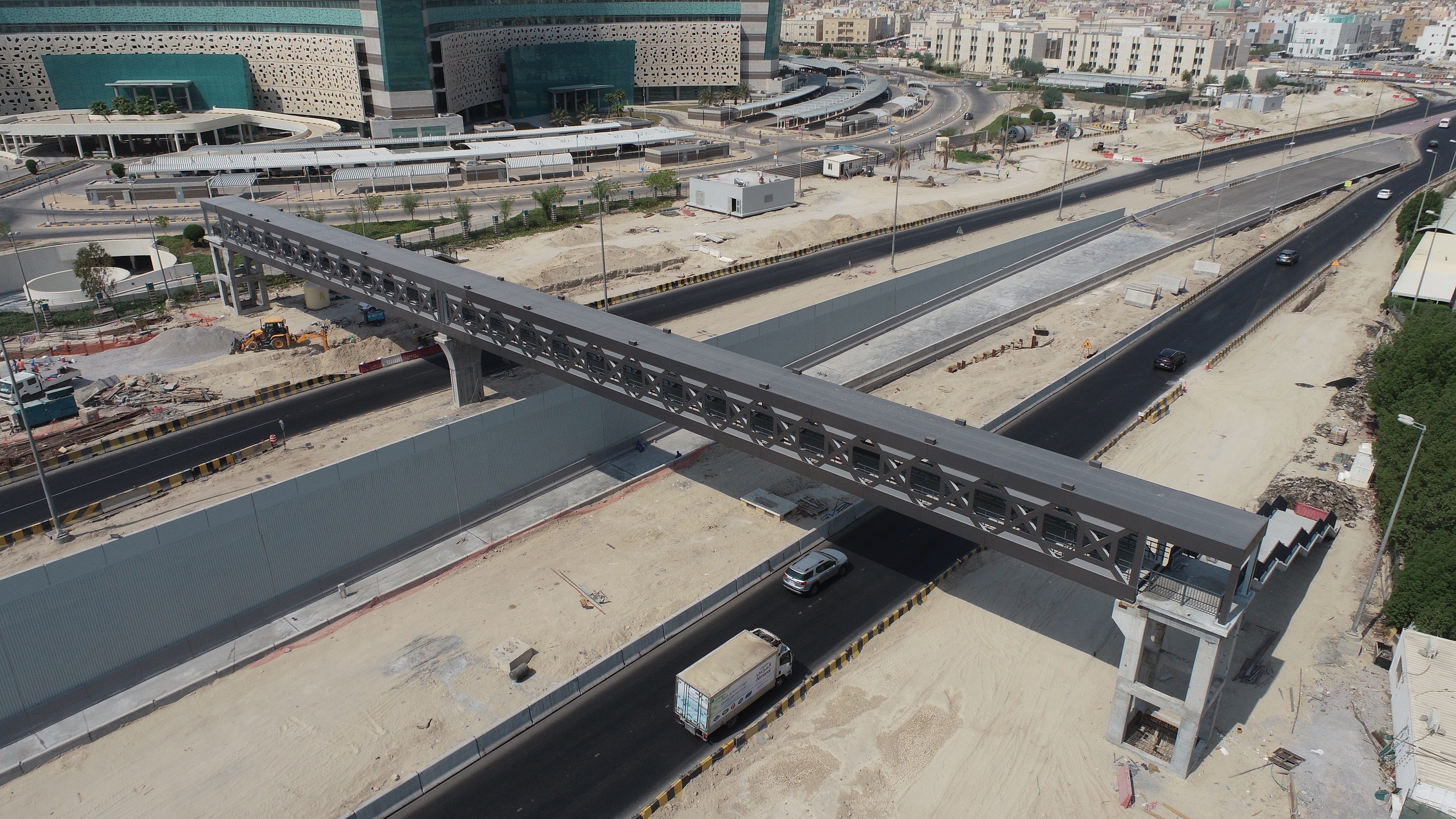 View of Trough M14 & Pedestrian Bridge on Street 404 