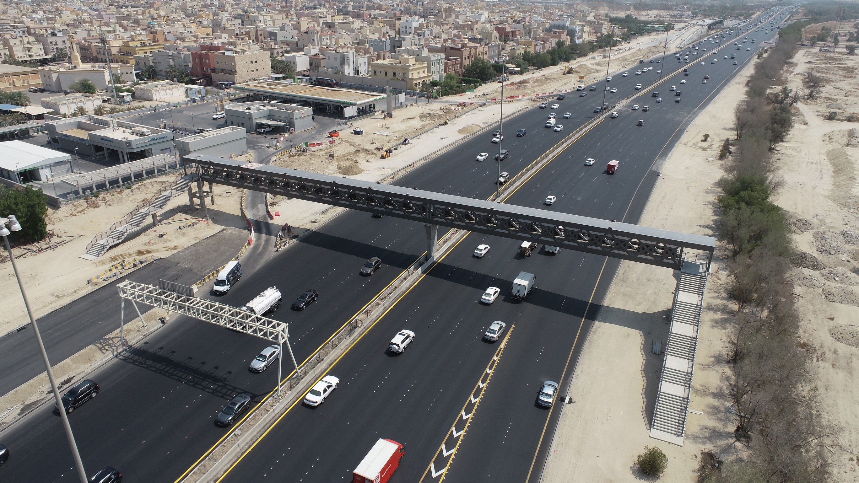 View of 6th Ring Road & Pedestrian Bridge 