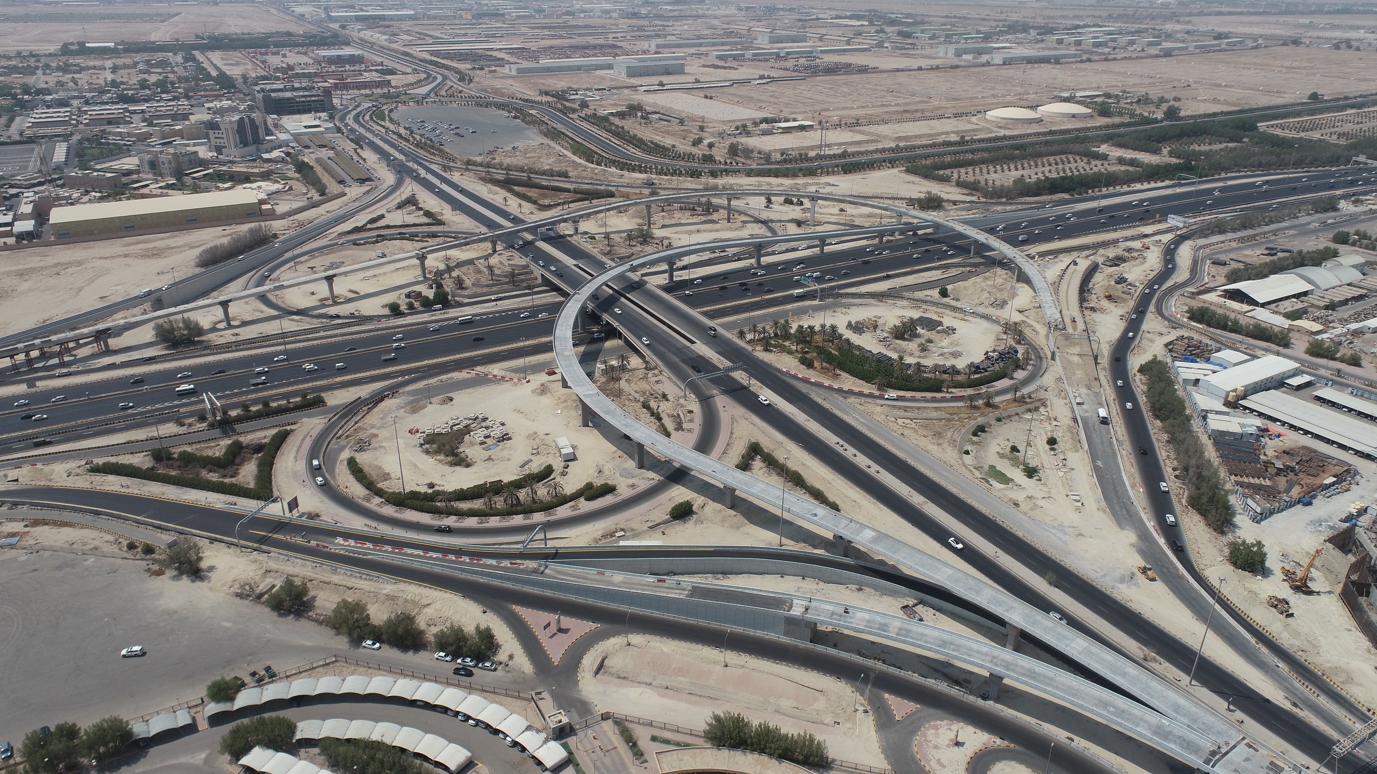 View of Interchange IC52B - Bridge 1, 2 & 3 on 6th Ring Road