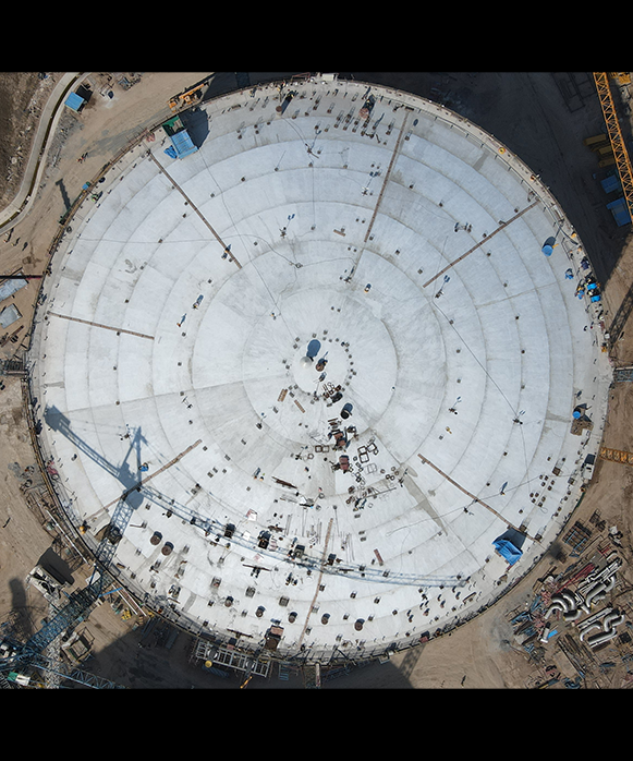 Chhara LNG Tank Roof concreting Chhara LNG Tank Roof concreting