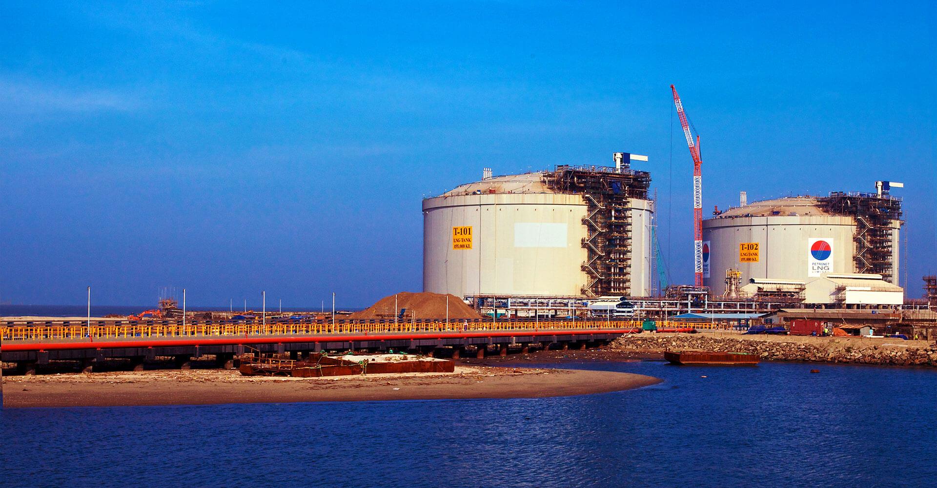 LNG Tanks, Kochi, India