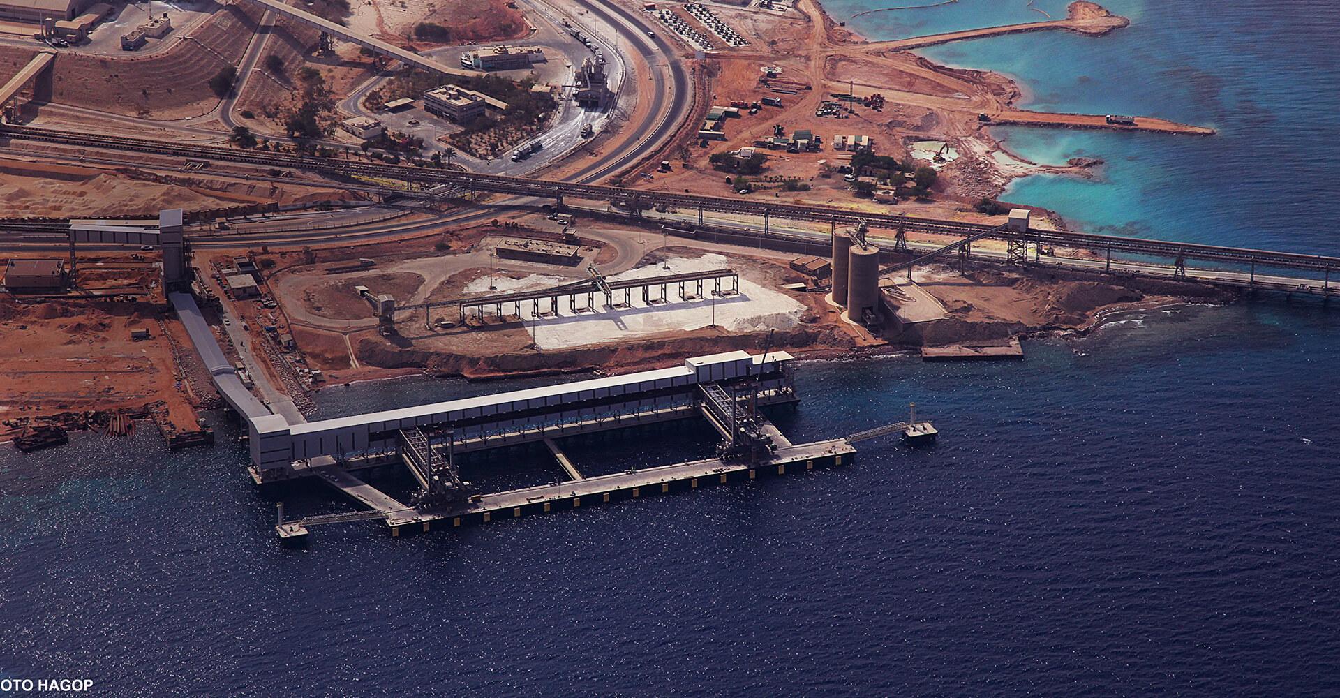 Terminal de rocas fosfóricas, Aqaba, Jordania