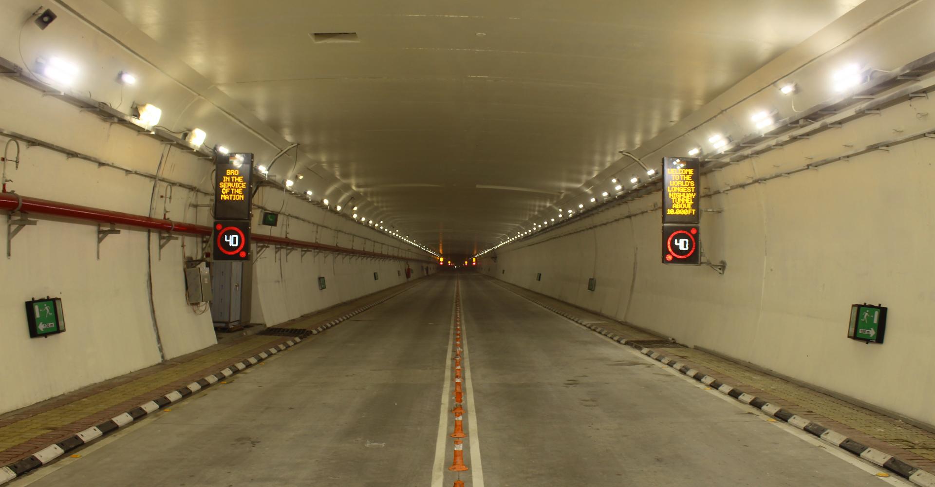 Inside tunnel