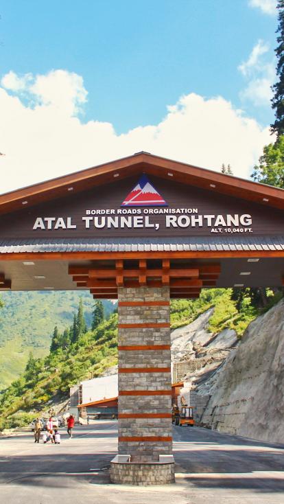 Atal Tunnel, Rohtang, Himachal Pradesh, India