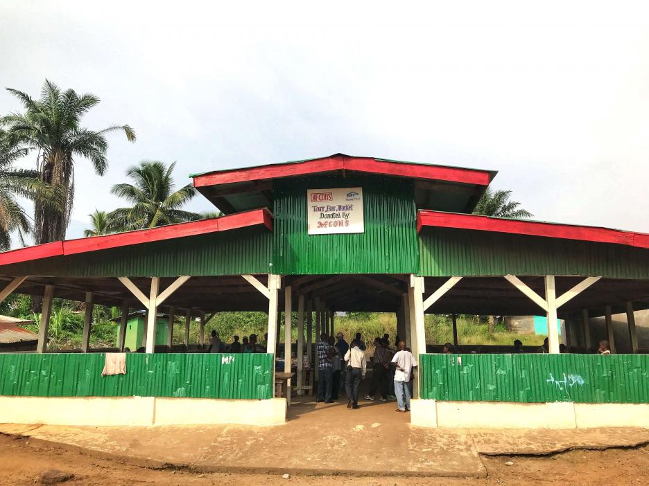 A market place renovated by Afcons