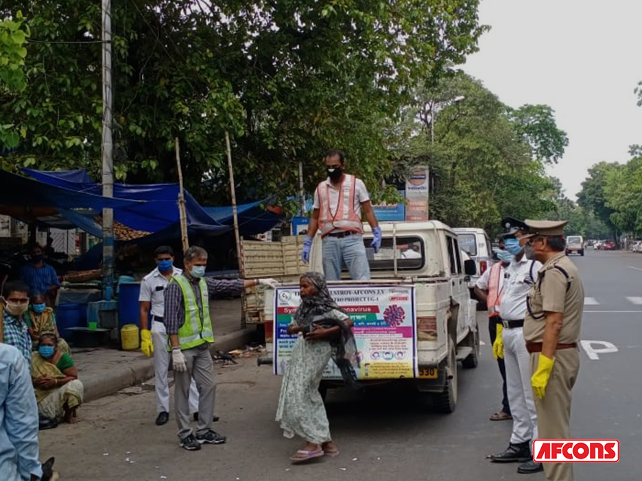 Afconians share food with those stranded in Kolkata owing to nationwide lockdown in India