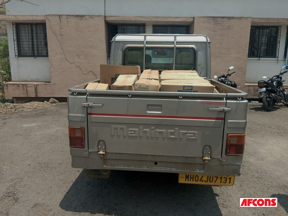 Truck load of essentials were distributed among locals at Igatpuri during lockdown