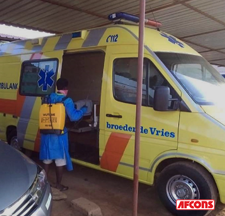 Ambulances kept on standby for emergencies afcons