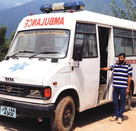 Afcons financió los servicios de ambulancia en Sangaldan.