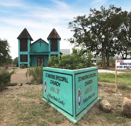 A newly-renovated church in Liberia – Afcons has made meaningful contributions to communities in Africa