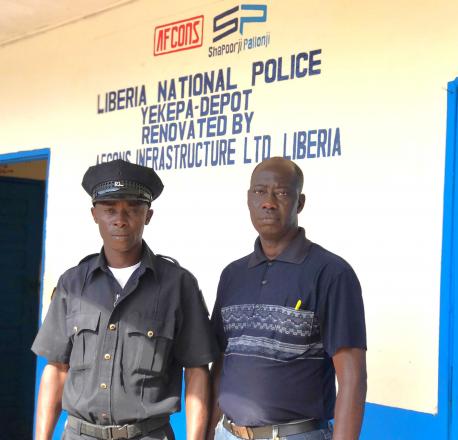 Afcons renovó el depósito de Yekepa para la Policía Nacional de Liberia.