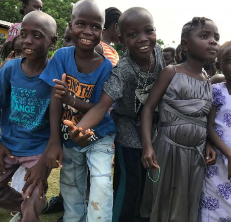 Happy faces at God’s Heritage Orphanage