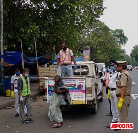 Afconians share food with those stranded in Kolkata owing to nationwide lockdown in India