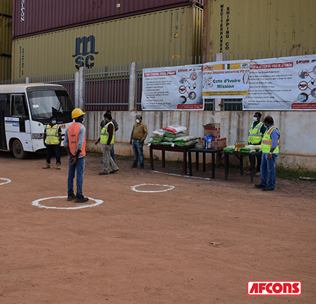 Ration distributed among workers afcons