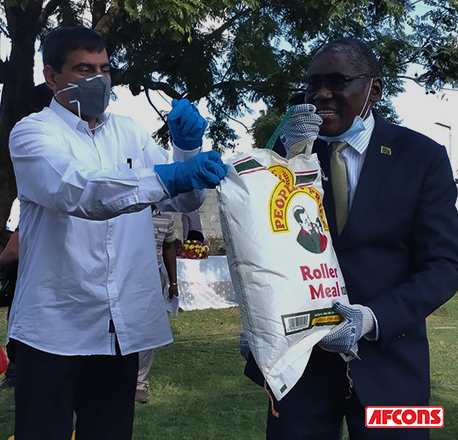 Ration distribution drive in Zambia