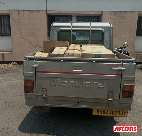 Truck load of essentials were distributed among locals at Igatpuri during lockdown