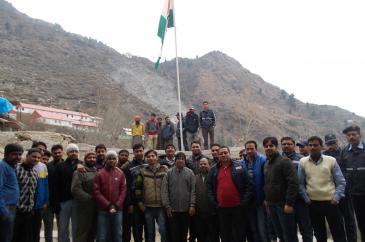 Independence Day celebration at site