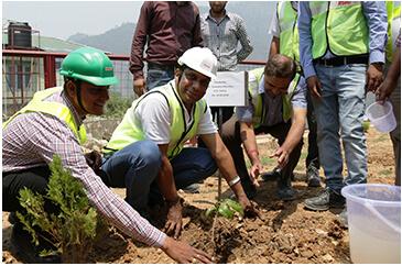 Tree plantation at Chenab afcons