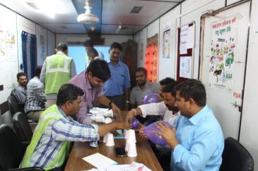 Actividad de creación de equipos en el sitio de trabajo - Afcons