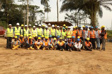 Plantilla de trabajadores locales en Liberia - Afcons